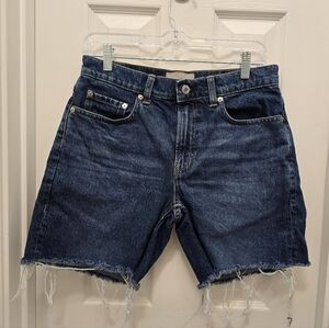Women's Everlane the Denim short Sz 27, blue,pre-owned in good condition